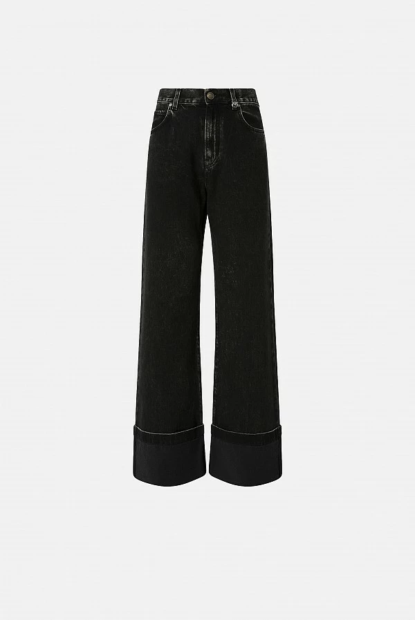 Vaqueros Wide Leg Wanda PINKO con dobladillo fijo