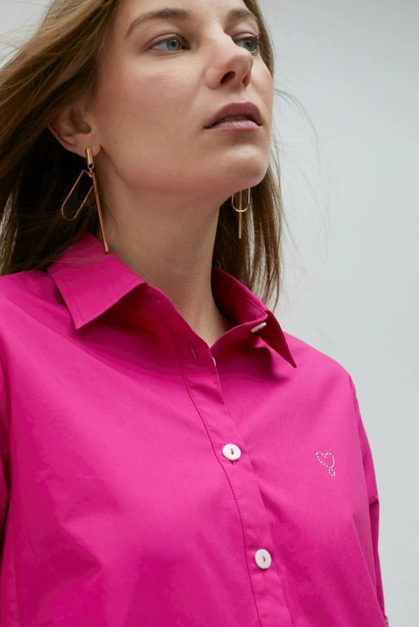 Vestido Camisero Corto con Strass Lola Casademunt