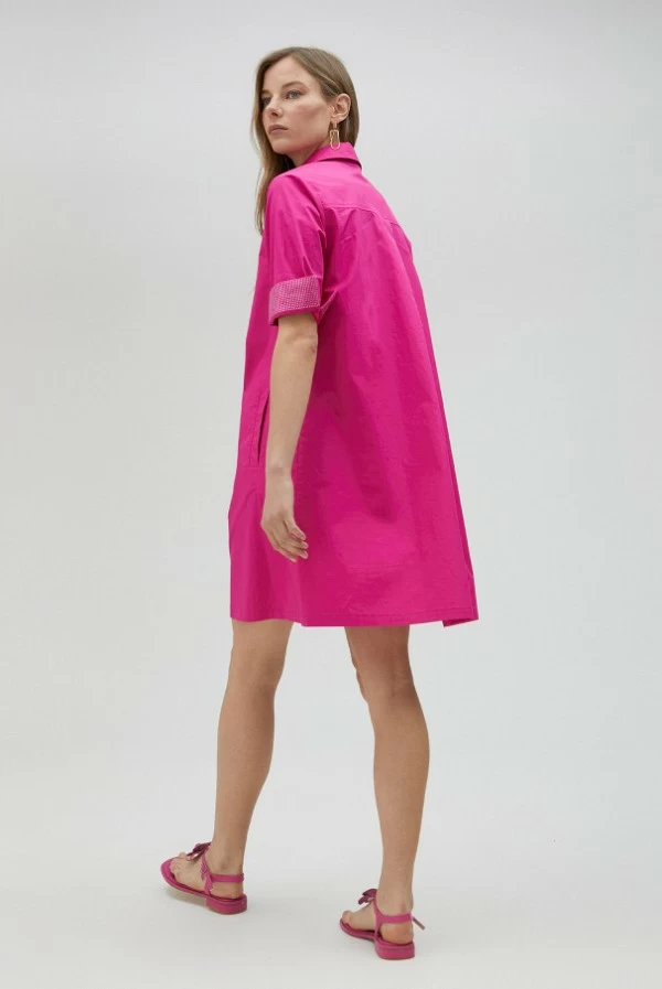 Vestido Camisero Corto con Strass Lola Casademunt