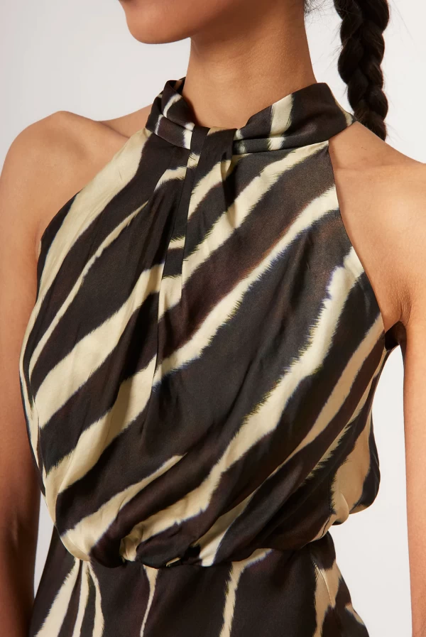 Vestido CELIA marron -COOSY