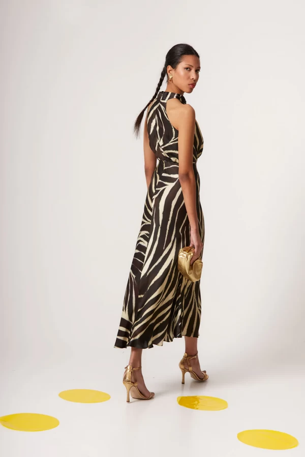 Vestido CELIA marron -COOSY