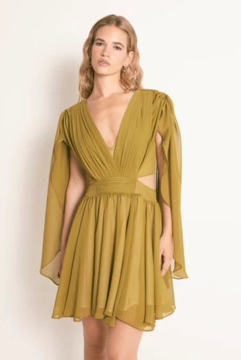 Vestido Corto Capri Khaki de Masavi