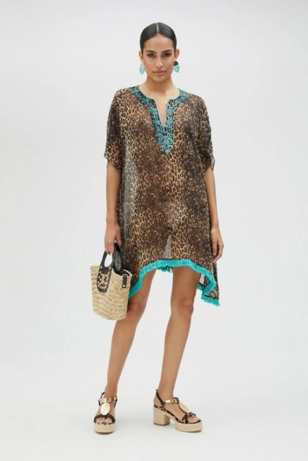 Vestido Corto Estampado Animal Lola Casademunt