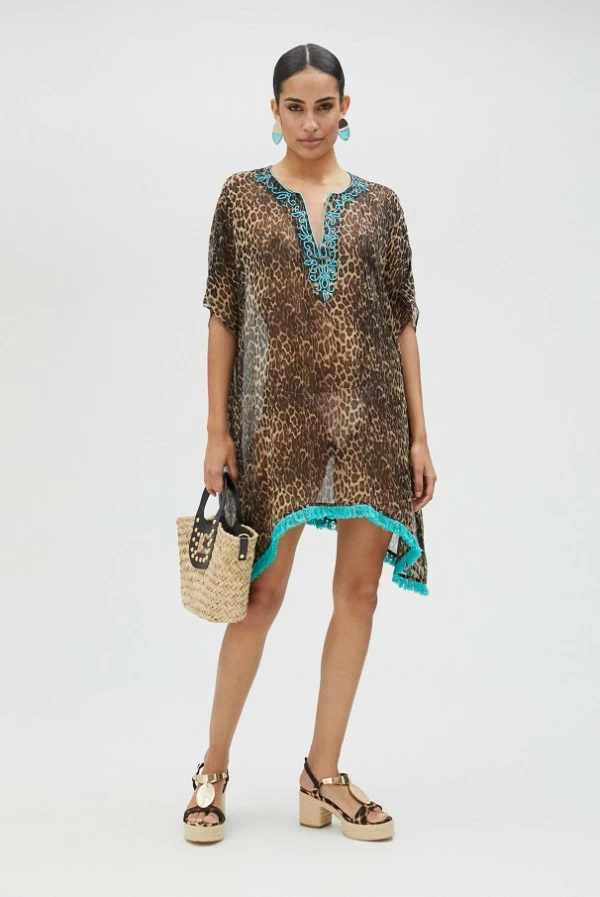 Vestido Corto Estampado Animal Lola Casademunt