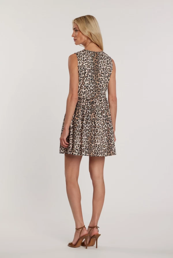 Vestido Corto SHIELDS con Abertura y Aplicaciones Animal