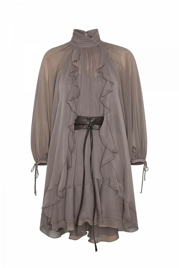 vestido corto volantes capri bison masavi