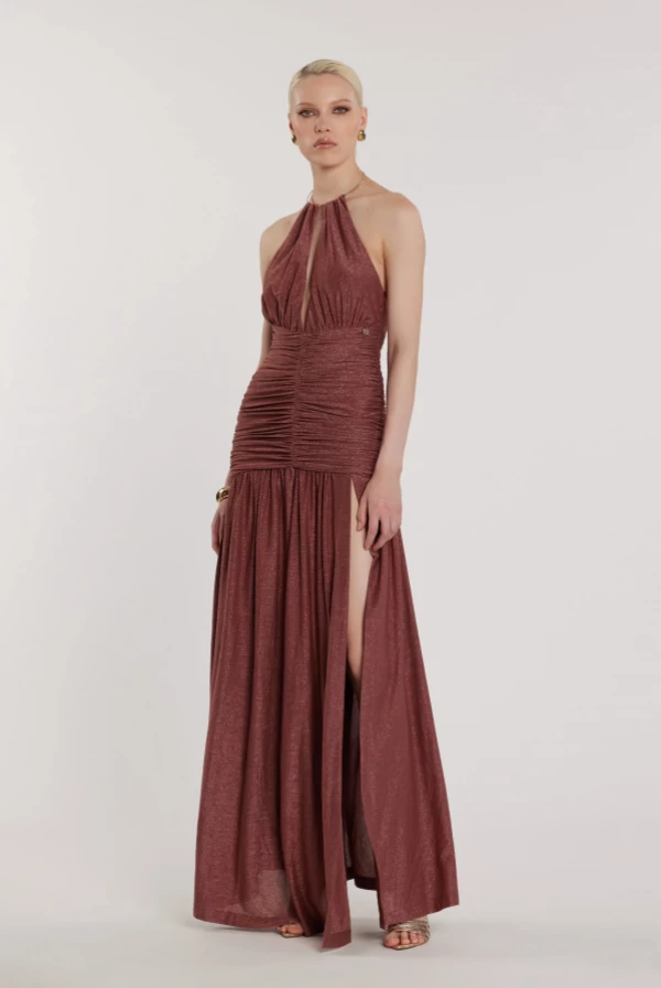 Vestido GARKO, falda ancha en V, más espacio, más rizos, más accesorios, collar de lúrex