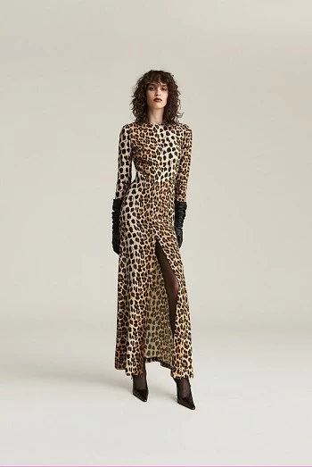 vestido largo animal print aniye by vestido largo animal print aniye by
