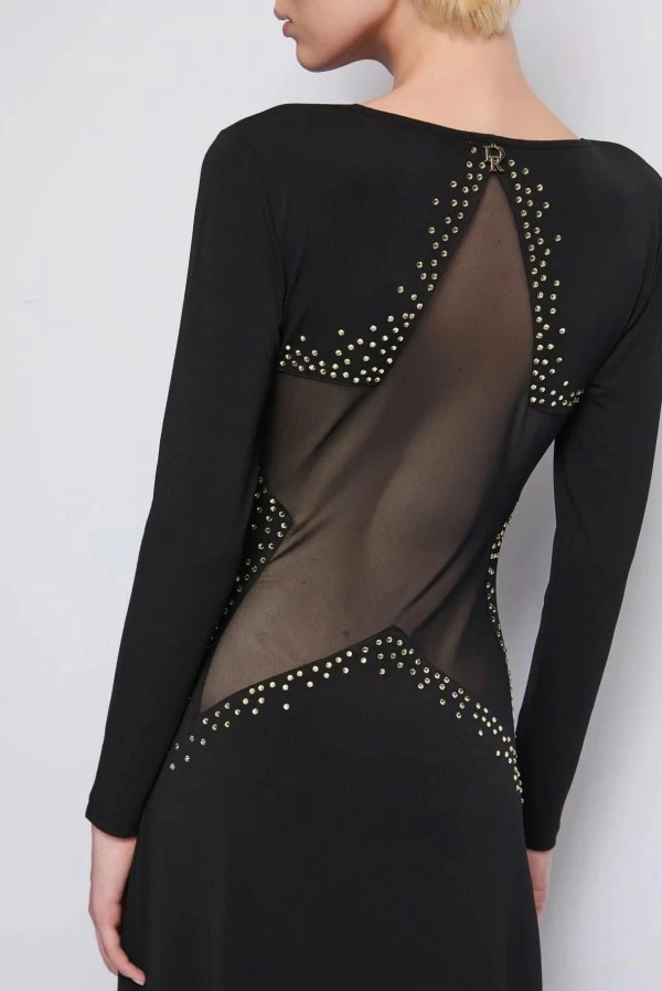 vestido largo estrella transparente denny rose