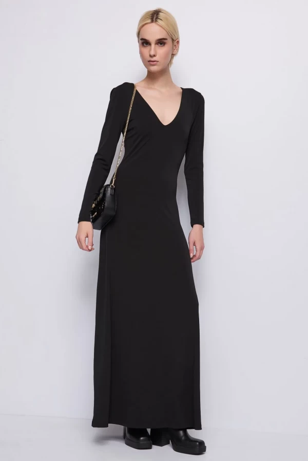 vestido largo estrella transparente denny rose