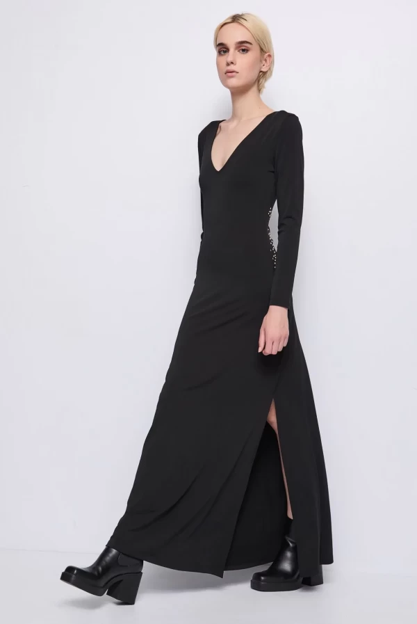 vestido largo estrella transparente denny rose