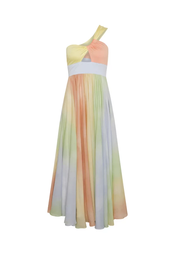 Vestido Largo Masavi Degradé Pastel