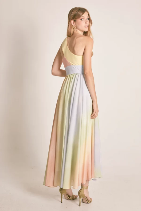 Vestido Largo Masavi Degradé Pastel