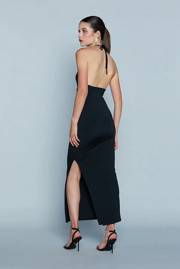 Vestido Largo Negro Relish