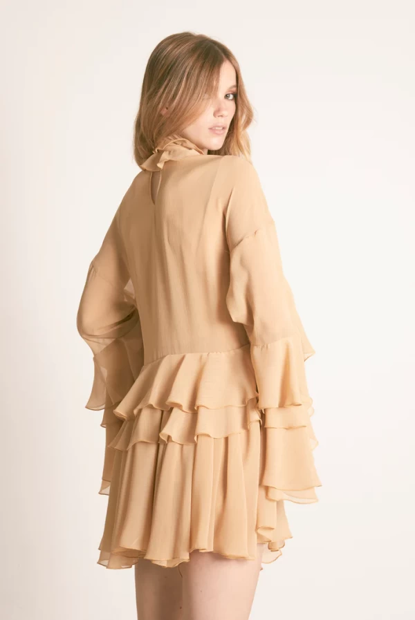 Vestido Maxi volantes  de Masavi