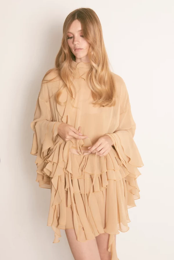 Vestido Maxi volantes  de Masavi