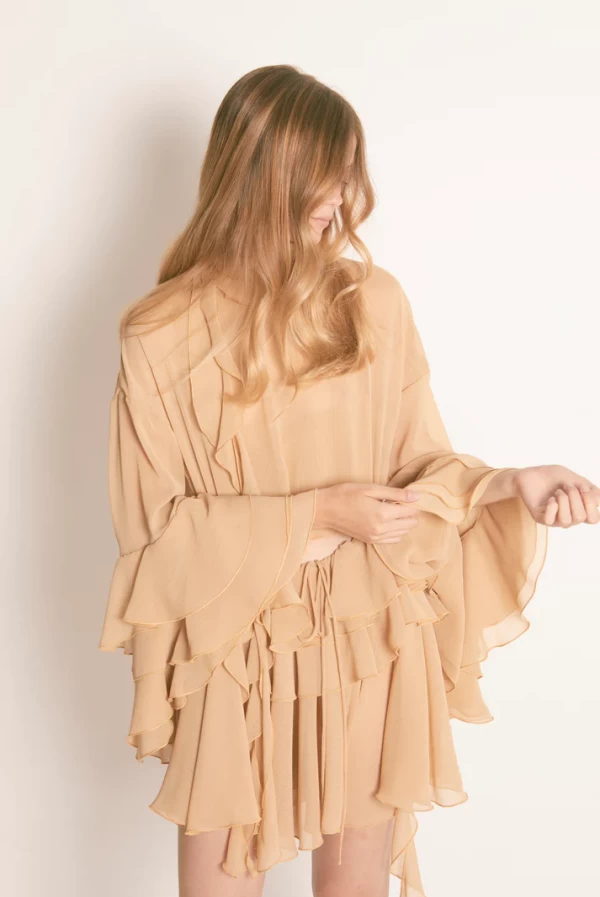 Vestido Maxi volantes  de Masavi