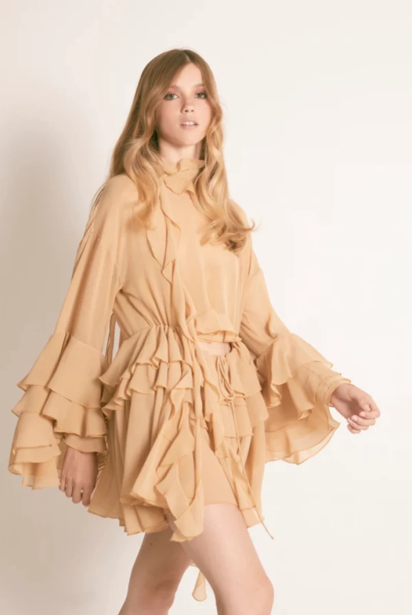 Vestido Maxi volantes  de Masavi