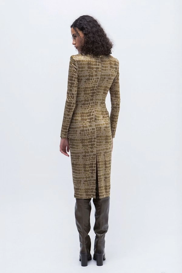 vestido midi tubo cupro marietta masavi
