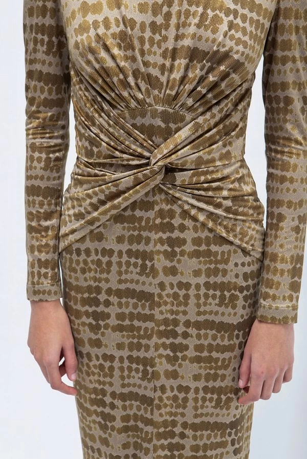 vestido midi tubo cupro marietta masavi