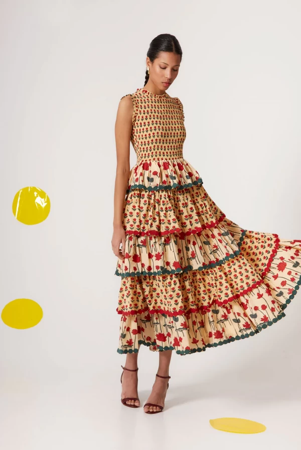 Vestido ORLANE mostaza