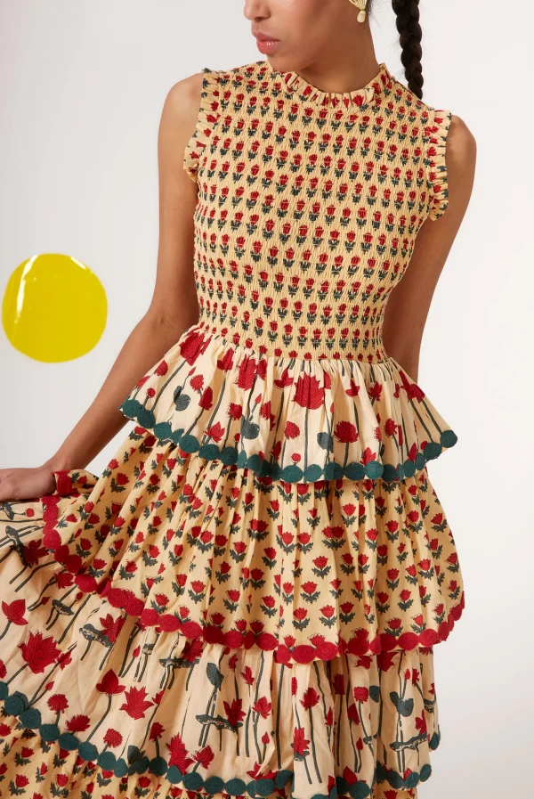 Vestido ORLANE mostaza