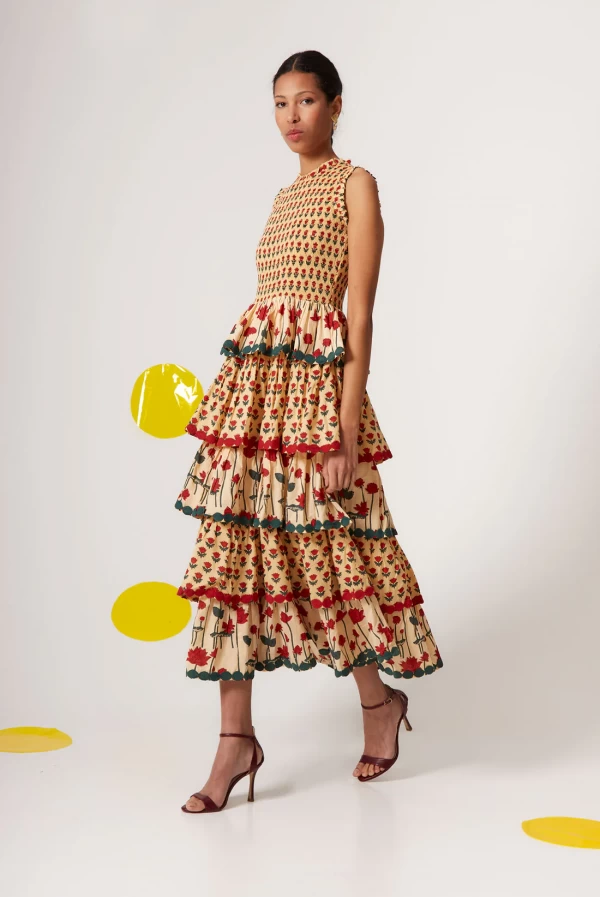 Vestido ORLANE mostaza