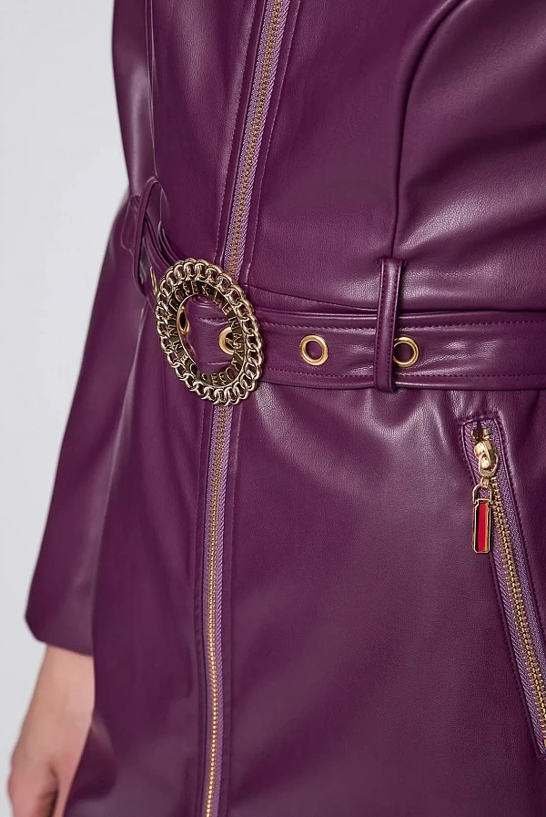 vestido piel sintetica negro denny rose vestido piel sintetica negro denny rose