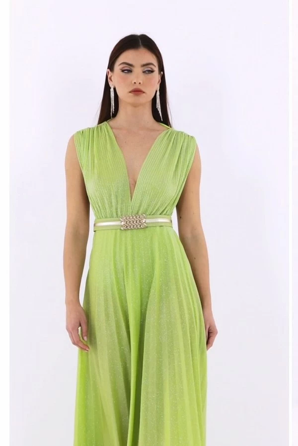 Vestido relish largo verde Lima