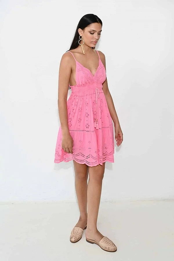 Vestido Rosa Piti Cuiti Tirantes